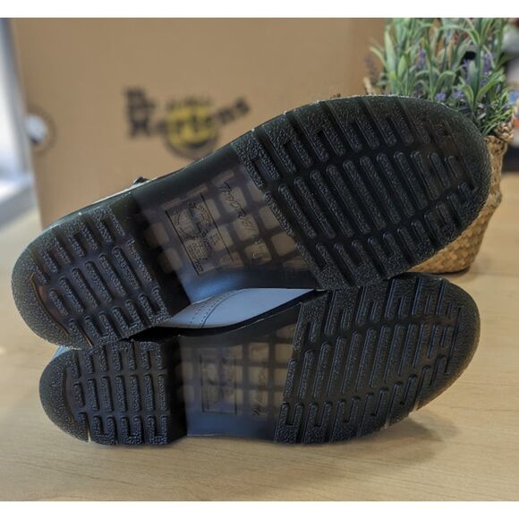 Dr. Martens 1460 Women's Twin Zip White Sendal Leather Combat Boots UK 8 NIB - Picture 11 of 15